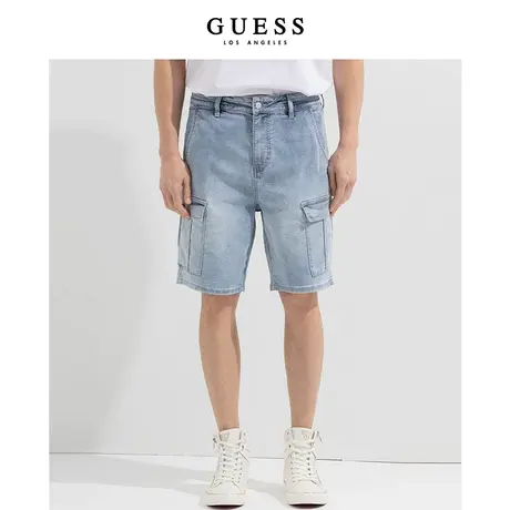 【38上新季】GUESS男士休闲时尚潮流牛仔五分裤商品大图