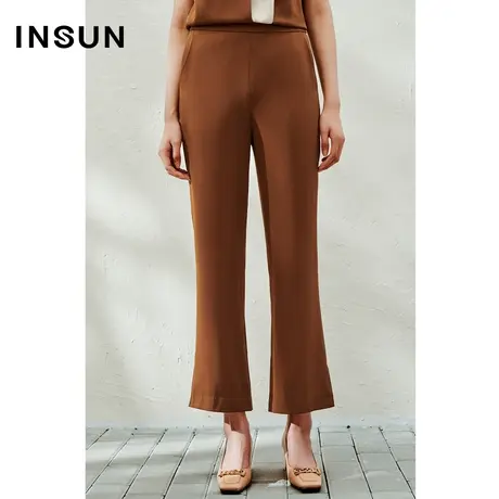 INSUN恩裳线上专选夏季微喇裤垂顺抗皱抗静电图片