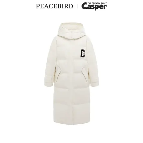 【商场同款】太平鸟女装CASPER联名新款长款羽绒服A3ACD4558商品大图