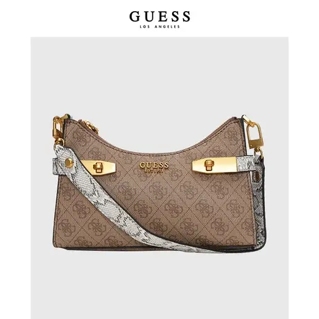 【38上新季】GUESS 女士经典个性拉链字母LOGO腋下包图片