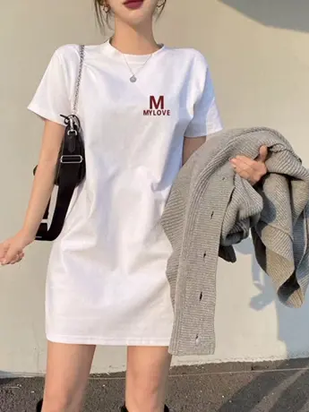 孕妇装套装短袖大码上衣夏季时尚新款清仓宽松连衣裙夏天t恤裙子图片