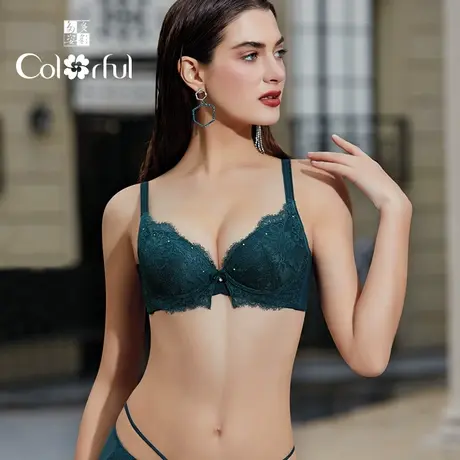 Colorful/多彩多姿性感软钢圈小胸厚模杯聚拢无痕美背文胸C6843商品大图