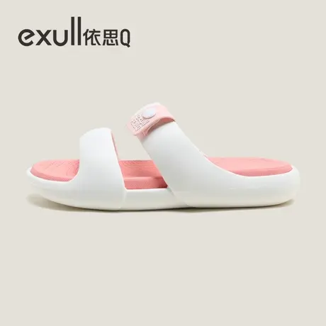 exull依思Q凉拖鞋女夏季外穿网红软底防滑高级感厚底海边一字拖鞋商品大图