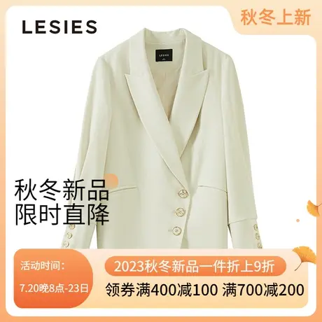 蓝色倾情春秋季外套女装新款长袖中长款线下专柜通勤小西装图片