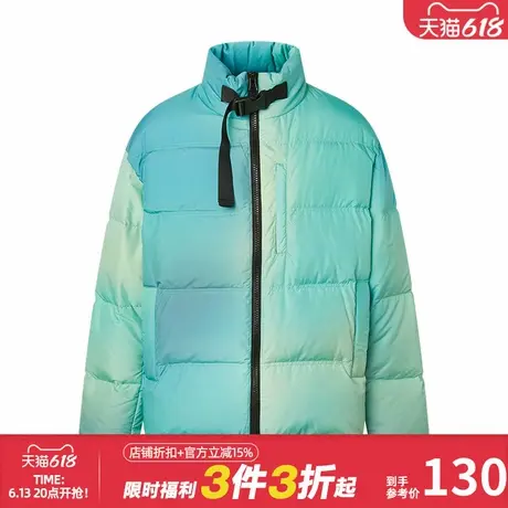 美特斯邦威面包羽绒服男秋冬新款时尚潮流立领晕染羽绒服外套男士商品大图