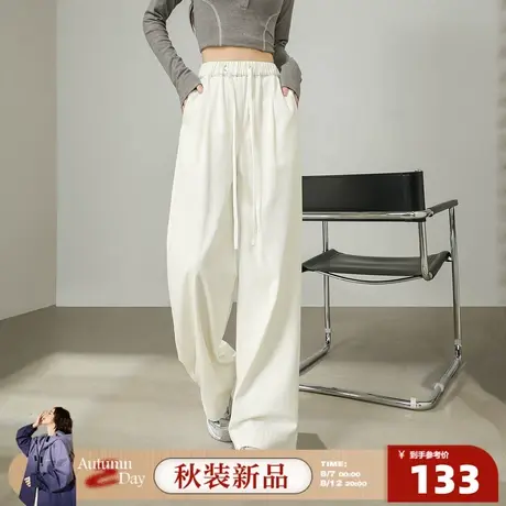 8.7/0点 上新唐狮25秋冬新款牛仔裤女高腰宽松显瘦阔腿裤潮流百搭商品大图