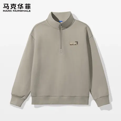 马克华菲半拉链卫衣男款立领外套2025新款春秋款男生长袖上衣潮X图片