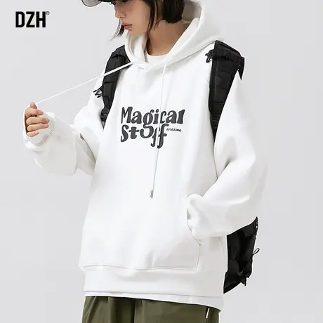 情侣款重磅卫衣男连帽美式潮牌男装2023新款长袖上衣秋季美式帽衫商品大图