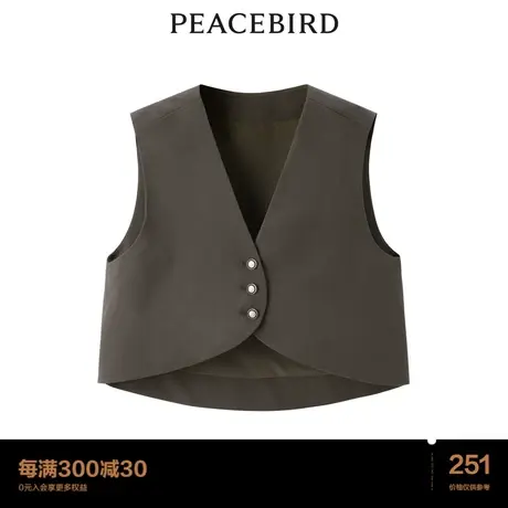 太平鸟2022年夏季新款斯文百搭马甲A1BGC3201商品大图