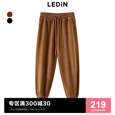 【商场同款】乐町运动休闲裤女2023春季新款束腿裤宽松休闲裤商品大图