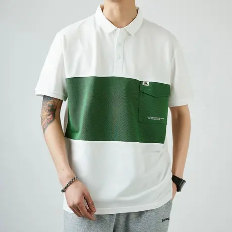 夏季薄款商务休闲短袖男士T恤POLO衫正装2023新款男装夏装上衣服图片