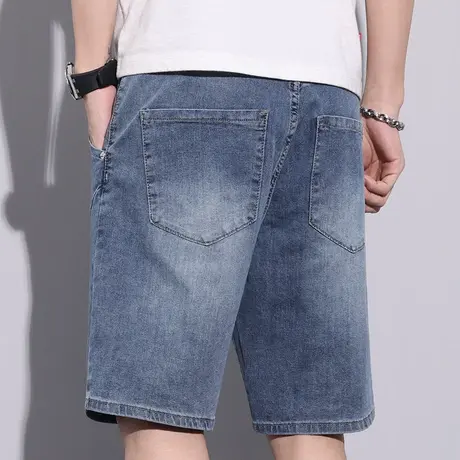 夏天半身休闲中裤子广州新塘镇牛仔男士五分薄款短裤男款半截夏季商品大图