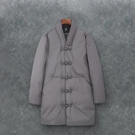 冬季男棉衣唐装古风加厚棉袄外套保暖中长款中式男装盘扣复古棉服图片