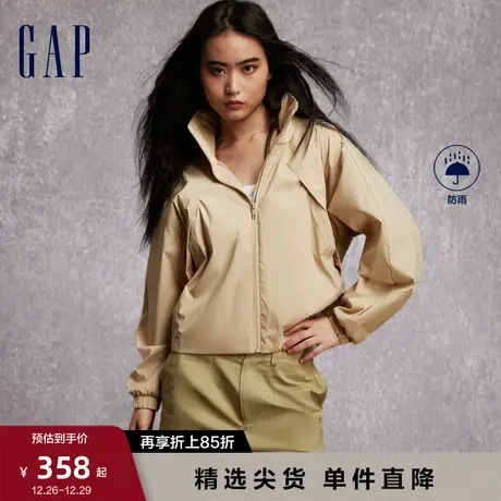 Gap女装早春运动尼龙防雨连帽时尚外套宽松高级潮流夹克811078商品大图