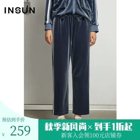 恩裳春秋季三公里家居服宽松阔腿休闲职业女裤长裤图片