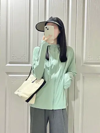 冰丝防晒衣女2023新款夏季薄款宽松设计感户外透气防晒服开衫外套商品大图