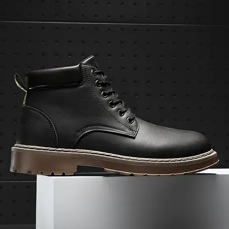 夏季马丁靴男时尚雨鞋男式钓鱼鞋防滑厨房洗车水鞋雨靴防水雨鞋男商品大图