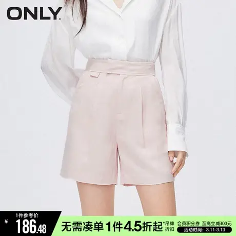 ONLY冬季休闲气质显瘦高腰阔腿短裤休闲裤女|123315001商品大图