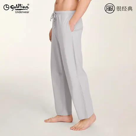 金利来睡裤男款居家裤夏季纯棉男士休闲可外穿长裤子薄款直筒宽松商品大图
