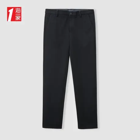 海一家舒适弹力直筒长裤2023秋季新款基础简约青年男士休闲裤商品大图
