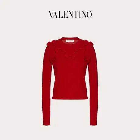 【季末优惠】华伦天奴VALENTINO女士羊毛针织衫毛衣商品大图