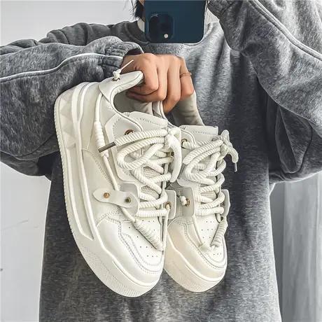 男鞋冬季潮流休闲运动板鞋男款初中学生韩版小白潮鞋2024新款春秋商品大图