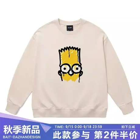 潮牌辛普森一家长袖卫衣男女情侣宽松美式圆领套头上衣炸街外套商品大图