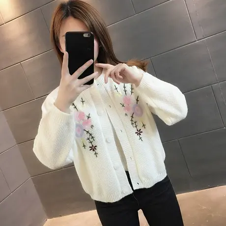 毛衣2023年新款女装秋冬季秋款秋装女士针织开衫宽松百搭外穿爆款商品大图