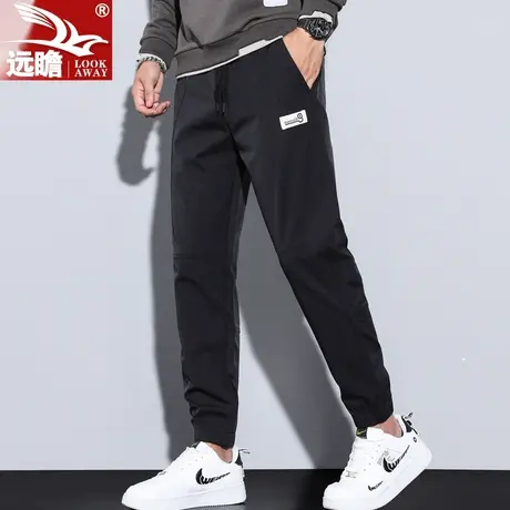男士休闲裤春秋季潮牌束脚工装裤哈伦运动大码九分裤秋季裤子男商品大图