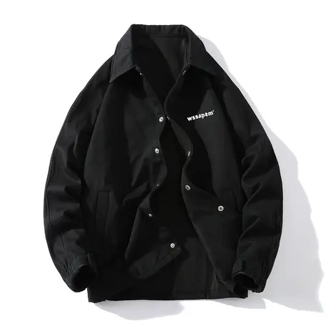 ulzzang嘻哈秋季原宿宽松男女bf风潮流工装牛仔外套情侣夹克上衣图片