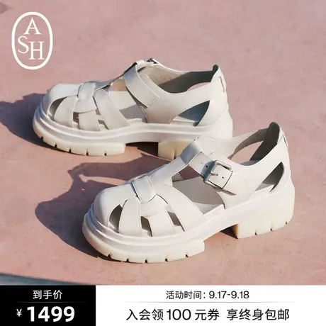 ASH女鞋新款SAND大圆头厚底德比罗马凉鞋女增高休闲凉鞋商品大图
