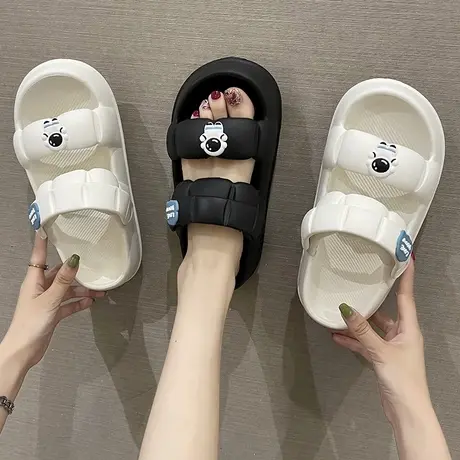 两穿凉鞋女夏季网红外穿2024新款凉拖鞋可爱宇航员厚底防滑沙滩鞋图片