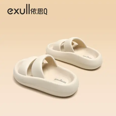 exull依思Q拖鞋女软底防滑夏季外穿超仙度假厚底舒适海边一字拖鞋商品大图