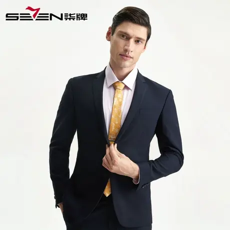 柒牌男装清仓单西商务休闲西装男士修身时尚绅士婚庆礼服西服外套图片