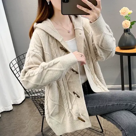 早春女士毛衣外套秋季上衣女装2023年新款洋气针织开衫外搭春秋装图片