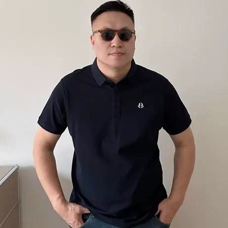 DAEVU夏季大码男装葫芦加肥加大商务休闲男士短袖翻领t恤polo衫商品大图
