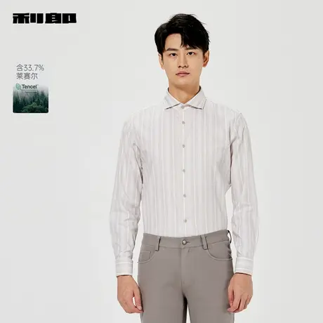 【商场同款】利郎官方衬衫男2025春季新款条纹衬衣25CZC1072Y/1Y商品大图