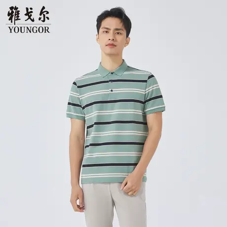 雅戈尔奥莱 商场同款男士短袖T恤新款官方正品商务短袖POLO衫男商品大图