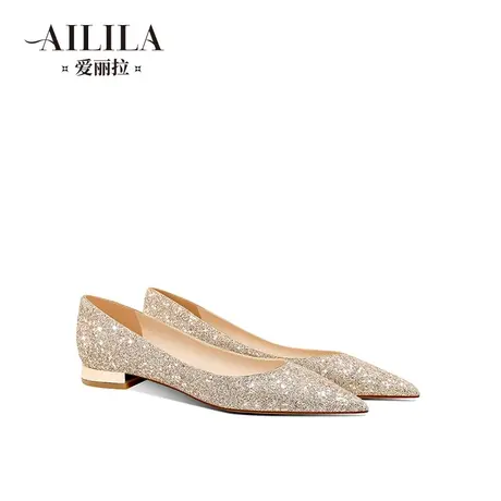 爱丽拉平底婚鞋女2024新款春季禾秀婚纱两穿新娘鞋不累脚孕妇可穿商品大图