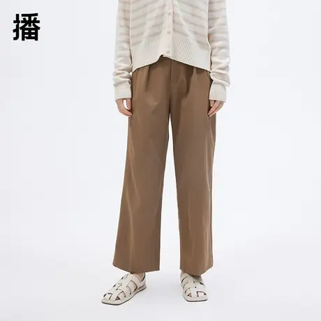 【柳哥来了】播中腰直筒休闲裤BDP3KD0106路上的尘土图片