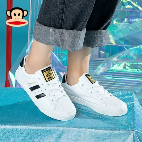 大嘴猴小白鞋女鞋2023年夏季新款春秋板鞋运动休闲鞋女贝壳头鞋子商品大图