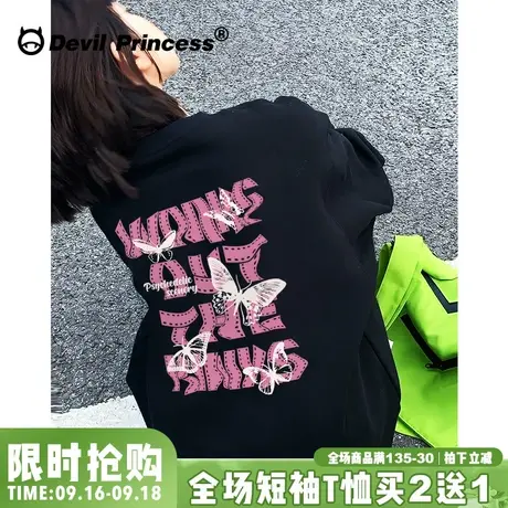 甜酷少女风黑色正肩t恤宽松韩版ulzzang小众设计感潮牌半袖上衣夏图片