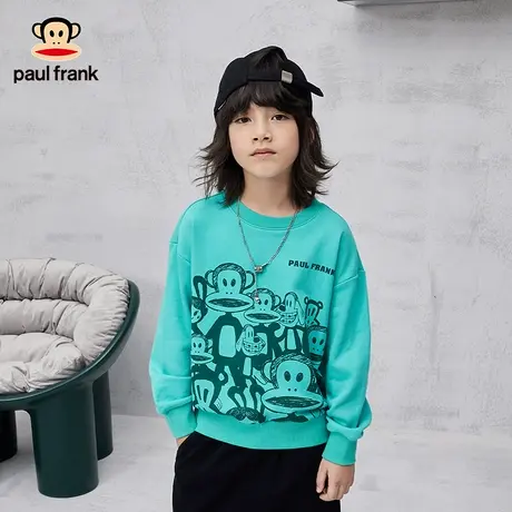 大嘴猴童装儿童春秋卫衣2023秋季新品男女童中大童休闲圆领长袖商品大图