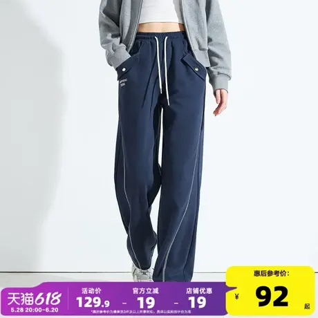 唐狮2025秋季新款女休闲裤女宽松休闲潮流时尚休闲口袋盖工装长裤商品大图