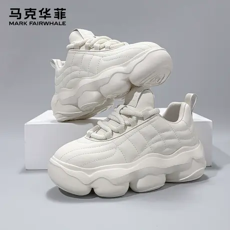 马克华菲老爹鞋男夏季厚底男鞋百搭面包鞋男款休闲小白鞋男运动鞋商品大图