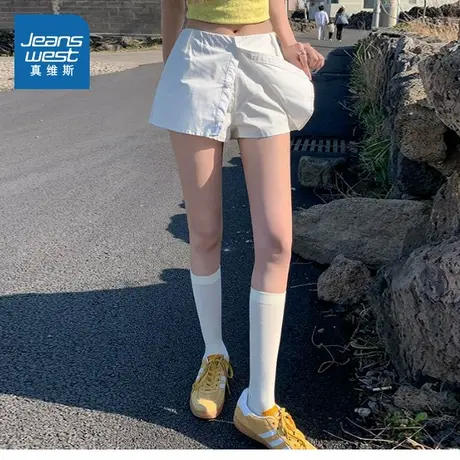 KR真维斯女装2025夏季新款 时尚百搭设计感开叉修身显瘦装裙女图片