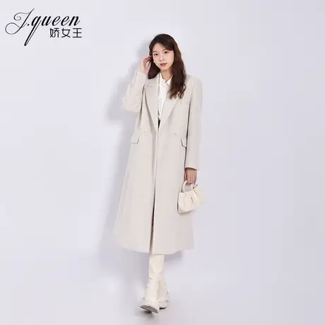 毛呢西装大衣女秋冬季新款气质时尚高级设计感中长款廓形呢子外套商品大图