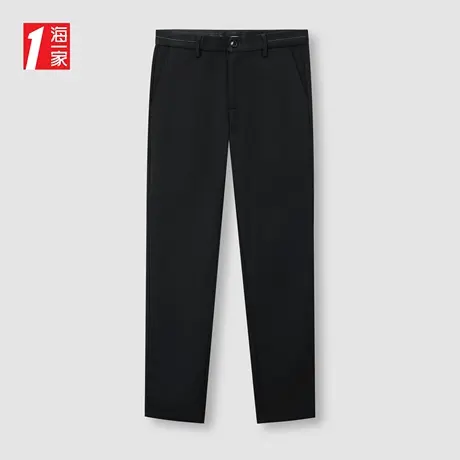 海一家舒适高腰长裤2023秋季新款简约商务直筒中年男士休闲裤商品大图