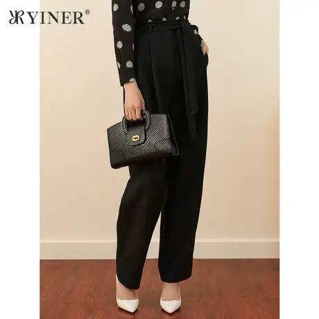 【1996系列】音儿女装冬季新款简约直筒休闲裤商品大图