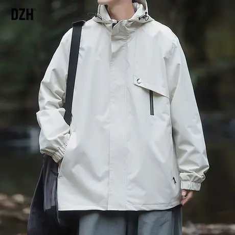 男生日系cityboy外套男春秋款潮流休闲工装夹克2024年新款冲锋衣商品大图